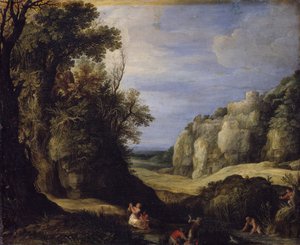 Maisema, jossa Latona ja lykialaiset talonpojat