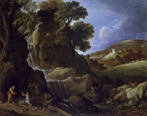 Kristus kiusattu erämaassa, 1626. tekijältä Paul Brill