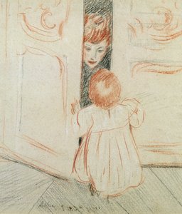 Piilosta (värikynä paperille) tekijältä Paul Cesar Helleu