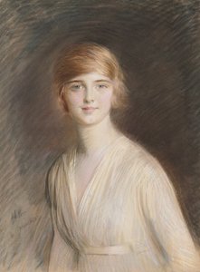 Jacquelinen muotokuva (pastelli paperille)