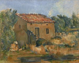 Hylätty talo lähellä Aix-en-Provencea tekijältä Paul Cézanne