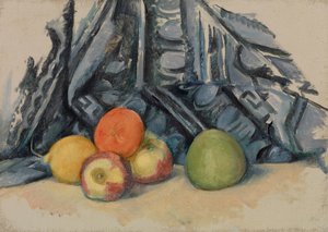 Omenat ja kangas tekijältä Paul Cézanne