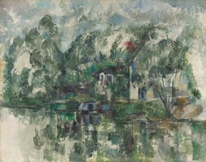 Veden reunalla, n. 1890 (öljy kankaalle) tekijältä Paul Cézanne