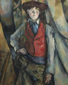 Poika punaisessa liivissä tekijältä Paul Cézanne