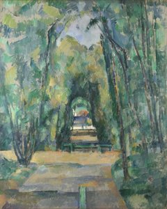 Cezanne, Paul (1839-1906) Avenue at Chantilly Öljy kankaalle 1888 National Gallery, Lontoo 82x66 tekijältä Paul Cézanne