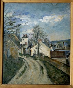 Tohtori Gachetin talo Auversissa. Paul Cezannen maalaus (1839-1906) tekijältä Paul Cézanne