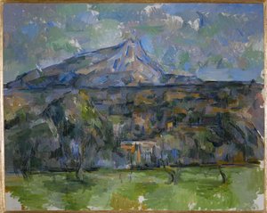 La Montagne Sainte Victoire vue des Lauves (öljy kankaalle) tekijältä Paul Cezanne