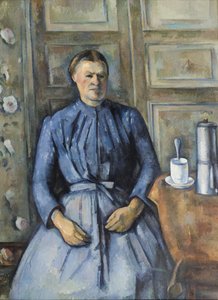 Nainen ja kahvipannu tekijältä Paul Cézanne