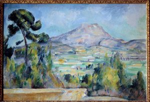 Sainte Victoire -vuori Paul Cezannen (1839-1906) maalaus 1887-1890 su. 0,65 x 0,92 m Pariisi, Orsay-museo - Mount Sainte-Victoire. Paul Cézannen (1839-1906) maalaus tekijältä Paul Cézanne