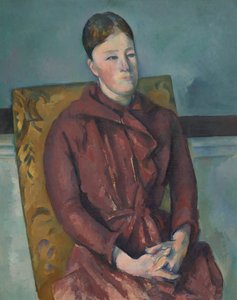 Madame Cezanne keltaisessa tuolissa tekijältä Paul Cézanne