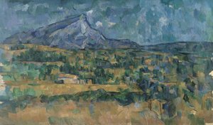 Mont Sainte-Victoire, n. 1902-06 (öljy kankaalle) tekijältä Paul Cézanne