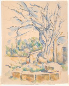 Pistaasipuu Château Noirissa tekijältä Paul Cézanne