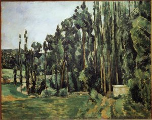 Poppelit - öljy kankaalle tekijältä Paul Cézanne