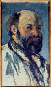 Paul Cezannen (1839-1906) omakuvamaalaus 1877 su. 0,25x0,14 m Pariisi, Musee d