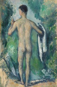 Seisova uimari, takaa katsottuna tekijältä Paul Cézanne
