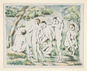 Kylpijät (pieni versio) tekijältä Paul Cézanne