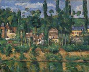 Chateau de Medan, n. 1880 (öljy kankaalle) tekijältä Paul Cézanne