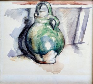 Paul Cezannen (1839-1906) Green Jug Watercolour and Lead Mine 1885 Paris, Musee du Louvre tekijältä Paul Cézanne