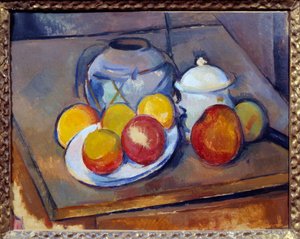 Maljakkopilli, sokerikulho ja omenat Paul Cezannen maalaus tekijältä Paul Cézanne