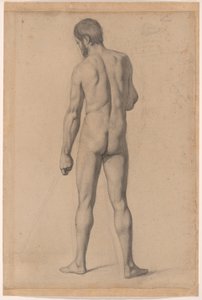 Akateeminen alaston, takaapäin katsottuna tekijältä Paul Cézanne