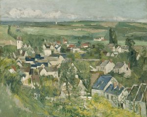 Auvers, Panoramic View, 1873-75 tekijältä Paul Cézanne