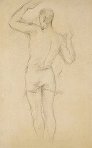 Kylpylä seisova; Seisova kylpylä, c. 1885-88 tekijältä Paul Cézanne