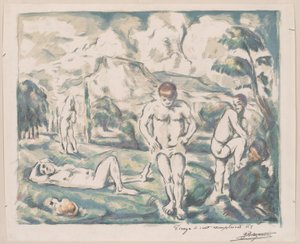 Uimarit tekijältä Paul Cézanne