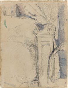 Bedtolppa [verso], n. 1895. tekijältä Paul Cézanne
