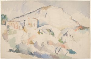 Château Noir ja Mont Sainte-Victoire, noin 1890-1895 tekijältä Paul Cézanne