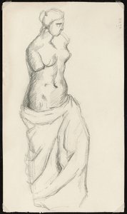 Antiikki: Venus de Milo, n. 1872-73 tekijältä Paul Cézanne