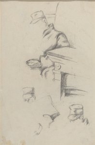 Taiteilijan isä [verso], n. 18651870. tekijältä Paul Cézanne