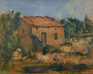 Ranska: Maison dans la campagne aixoise Hylätty talo lähellä Aix-en-Provencea tekijältä Paul Cézanne