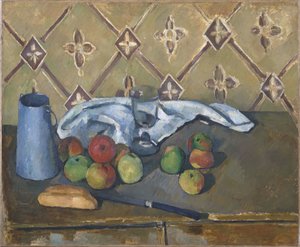 Hedelmä-, Serviette- ja maitokannu tekijältä Paul Cézanne