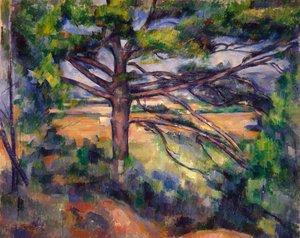 Suuri mänty ja punamulta tekijältä Paul Cézanne