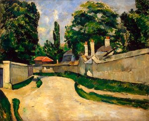 Talot tien varrella, vuodelta 1881 tekijältä Paul Cézanne