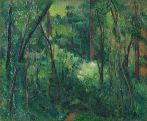 Metsän sisätilat tekijältä Paul Cézanne