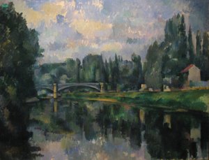 Marnen ylittävä silta Créteilissä tekijältä Paul Cézanne