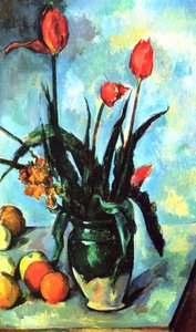 Tulppaanimaljakko tekijältä Paul Cézanne