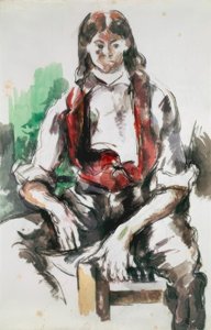 Poika punaisessa liivissä tekijältä Paul Cézanne
