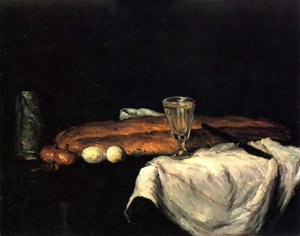 Leipä ja munat tekijältä Paul Cézanne