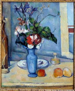 Le vase bleu Paul Cezannen (1839-1906) maalaus 1885 Dim. 0,61x0,5 m Pariisi, musee d