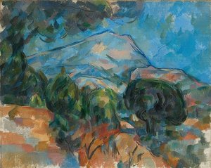 Sainte-Victoire-vuori. Öh 1904 tekijältä Paul Cézanne