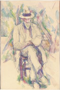 Vallierin muotokuva, 1904-06 tekijältä Paul Cézanne