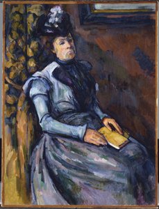 Istuva nainen sinisessä tekijältä Paul Cézanne