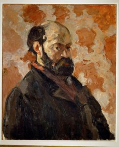 Selbstbildnis vor rosa Hintergrund tekijältä Paul Cézanne