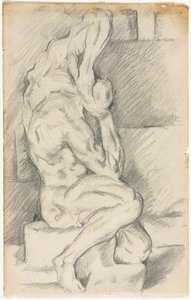 Luonnos anatomisesta veistoksesta, 188184. tekijältä Paul Cézanne