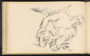 Enkelin tutkimus Rubensin "Profeetta Eliasta" tekijältä Paul Cézanne