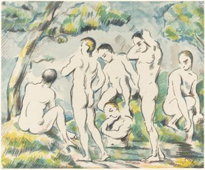 The Bathers (pieni lautanen) tekijältä Paul Cézanne
