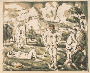 Uimarit. tekijältä Paul Cézanne