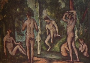 Uimarit, 1894, 1937. tekijältä Paul Cézanne